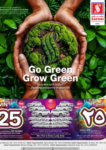 Qatar - Al Shamal Safari Hypermarket offers in D4D Online. Go Green Grow Green. . Till 24th October