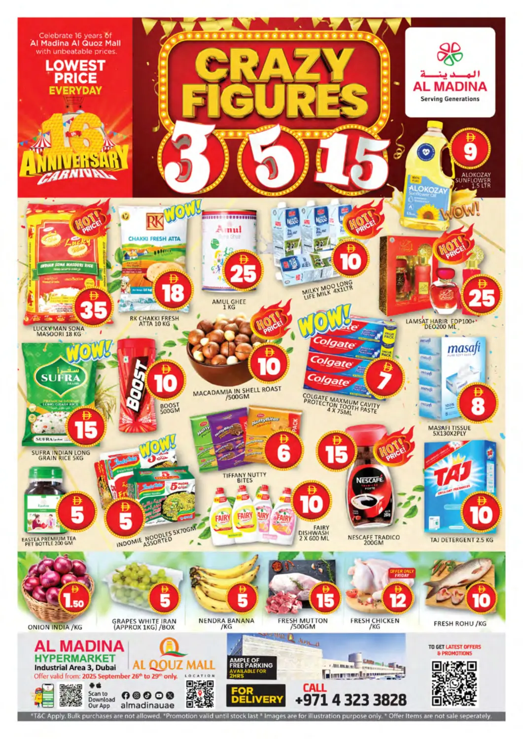 UAE - Dubai Al Madina  offers in D4D Online. Al Quoz Mall - Dubai. . Till 29th September
