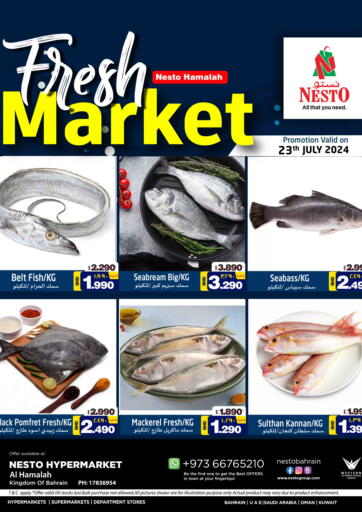 Bahrain NESTO  offers in D4D Online. Fresh Market. . Only On 23rd July