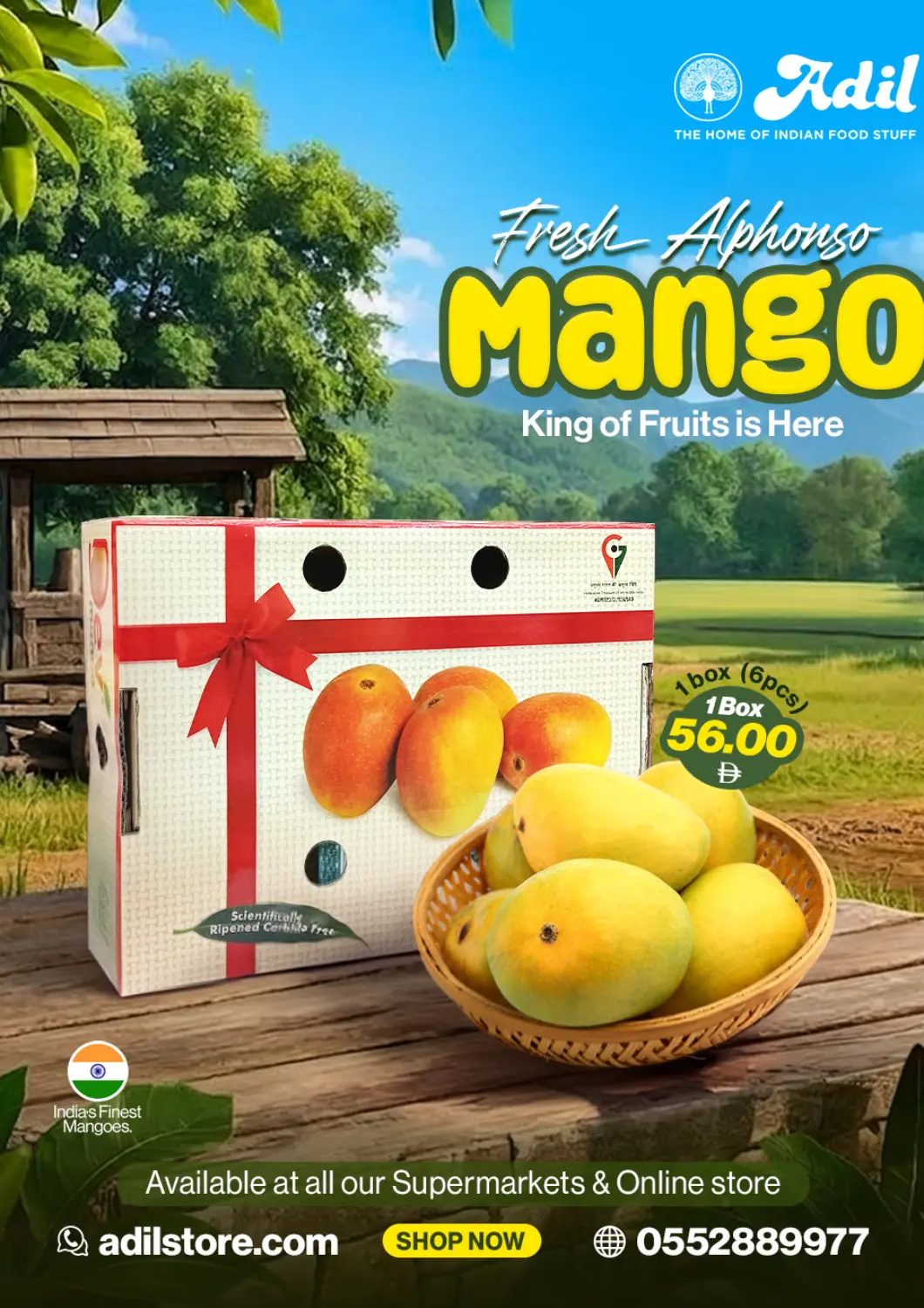 عروض العديل سوبرماركت الإمارات العربية المتحدة , الامارات - أبو ظبي في دي٤دي أونلاين. مانجو ألفونسو طازج. . حتى ١٣ أبريل