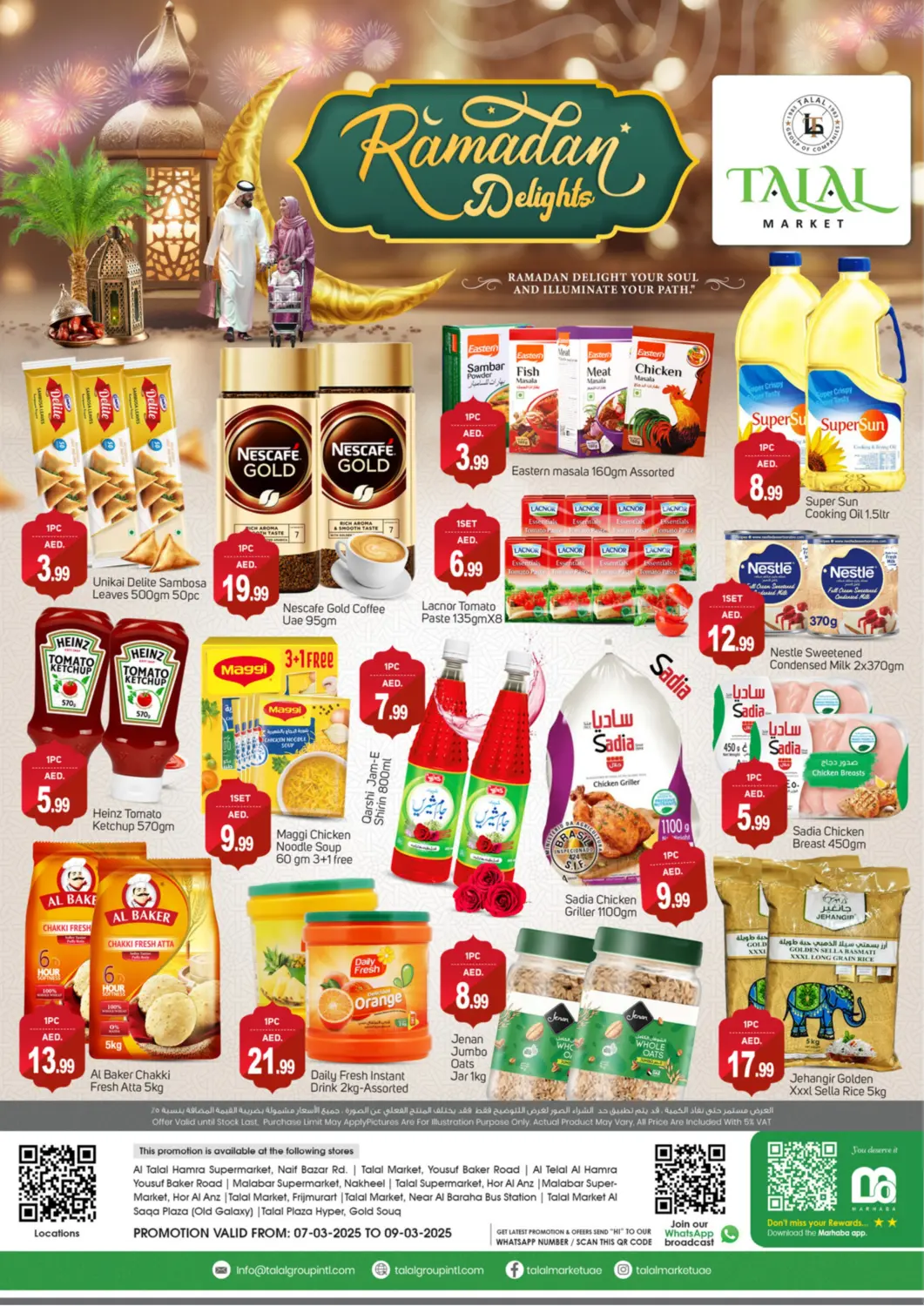 UAE - Dubai TALAL MARKET offers in D4D Online. Deira - Horlanz. . Till 9th march