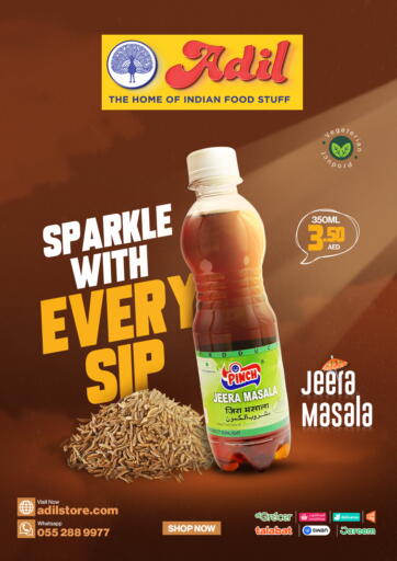 UAE - Sharjah / Ajman Adil Supermarket offers in D4D Online. Sparkle With Every Sip. . Till 7th April