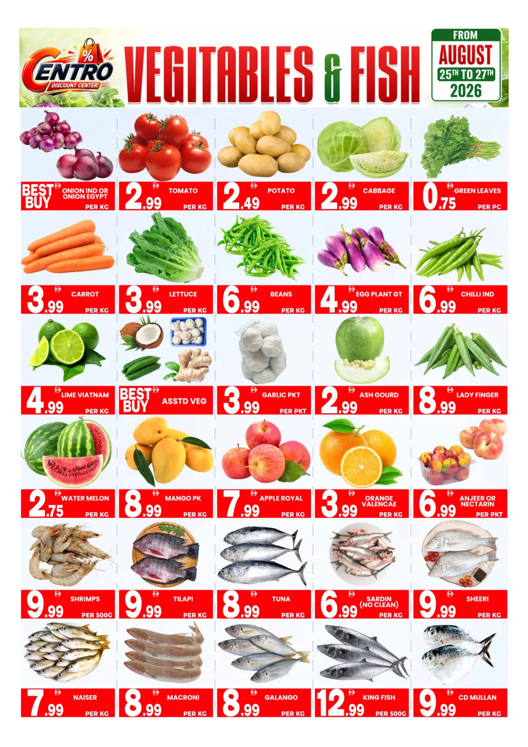 UAE - Sharjah / Ajman Centro Discount Center offers in D4D Online. Fresh Offers. . Till 27th August