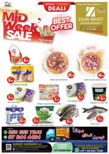 UAE - Ras al Khaimah Zain Mart Supermarket offers in D4D Online. Midweek Sale. . Till 17th May