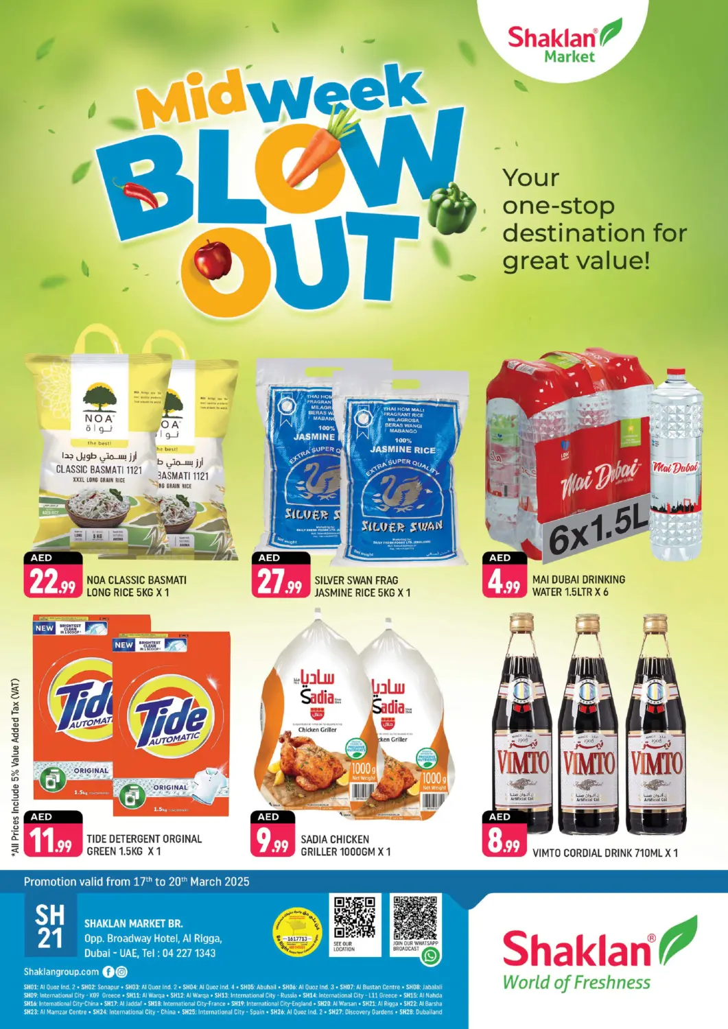 UAE - Dubai Shaklan  offers in D4D Online. Al Rigga - Dubai. . Till 20th March