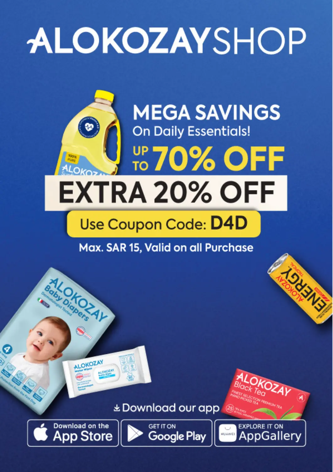 KSA, Saudi Arabia, Saudi - Al Qunfudhah Alokozay offers in D4D Online. Mega Savings On Daily Essentials!. . Till 11th April