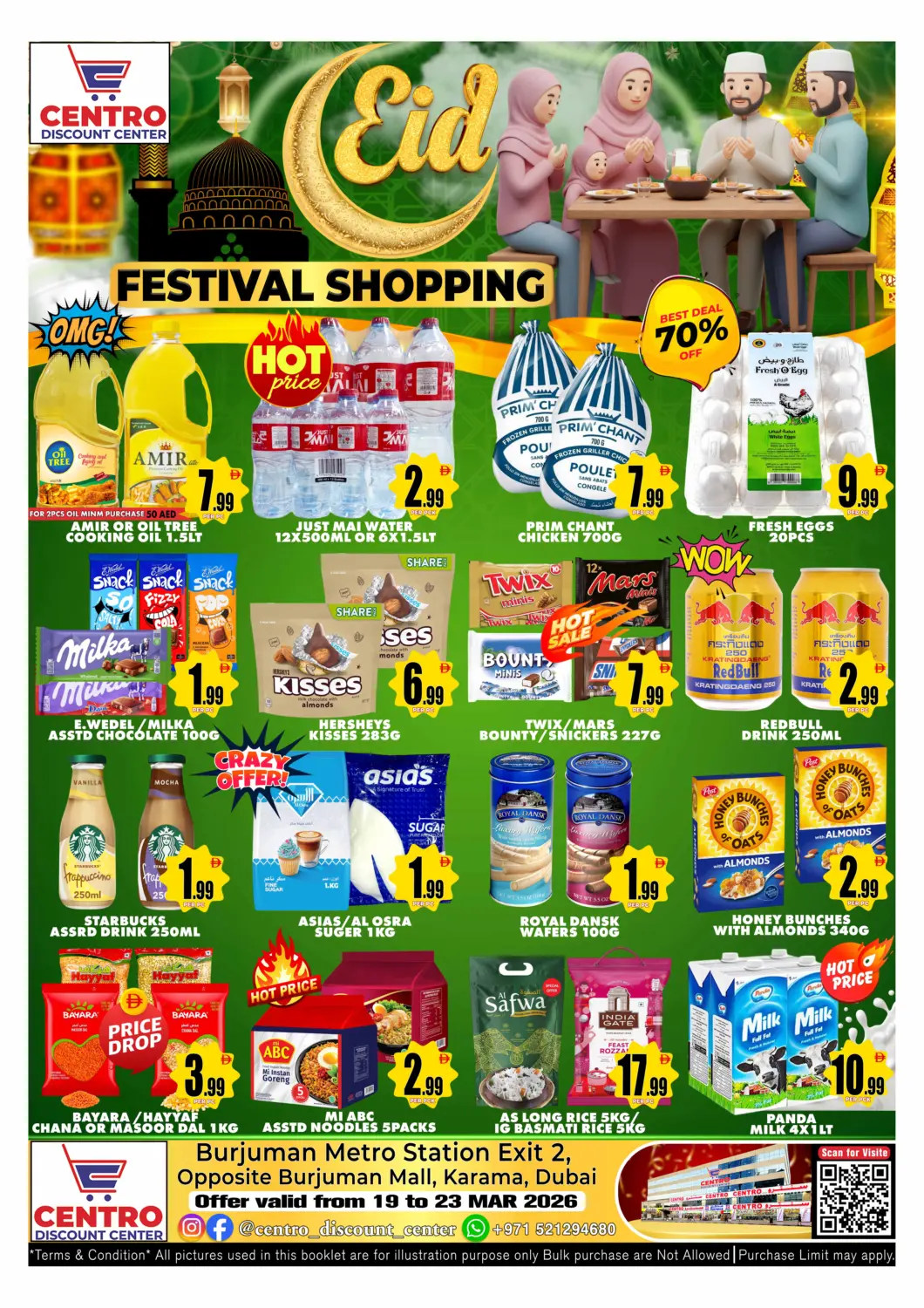 UAE - Dubai Centro Discount Center offers in D4D Online. Eid Festival Shopping. . Till 23rd March