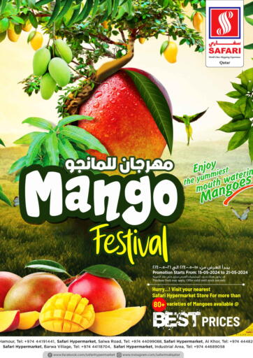 Qatar - Al Khor Safari Hypermarket offers in D4D Online. Mango Festival. . Till 21st May