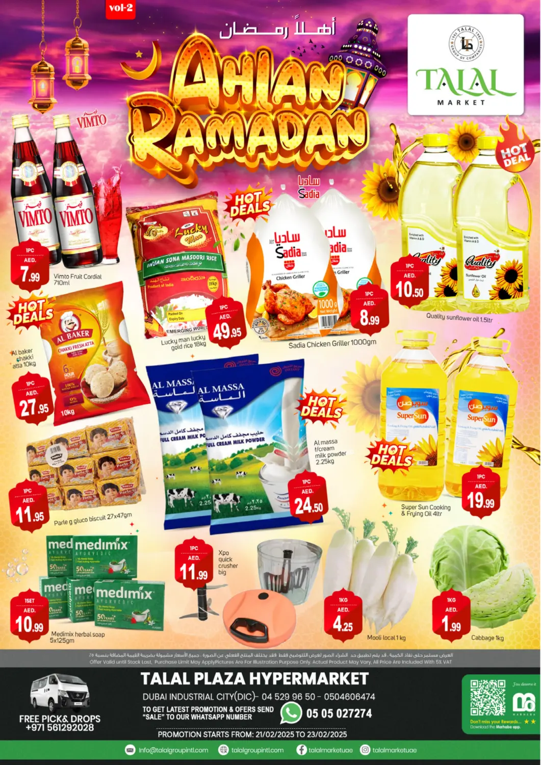 UAE - Dubai TALAL MARKET offers in D4D Online. DIC- Dubai. . Till 23rd February