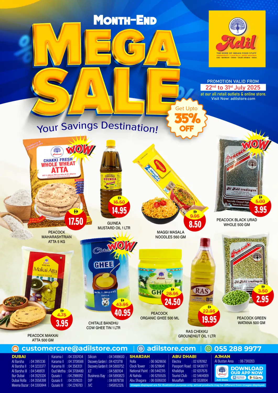 UAE - Abu Dhabi Adil Supermarket offers in D4D Online. Month End Mega Sale. . Till 31st July