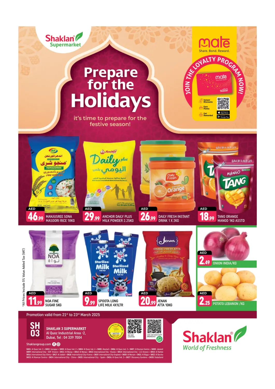 UAE - Dubai Shaklan  offers in D4D Online. Al Quoz Ind Area 2, Dubai. . Till 23rd March