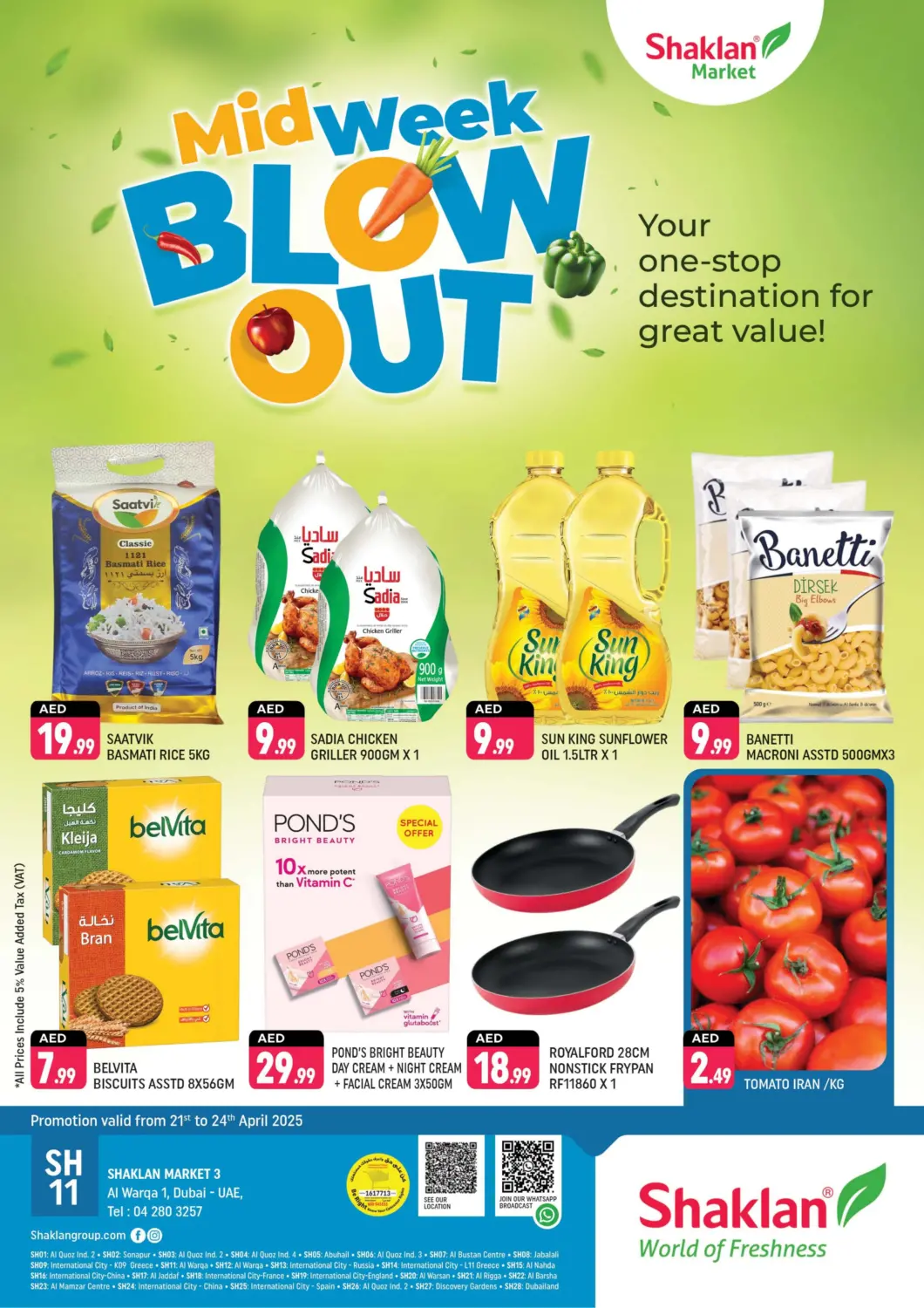 UAE - Dubai Shaklan  offers in D4D Online. Al Warqa 1, Dubai. . Till 24th April