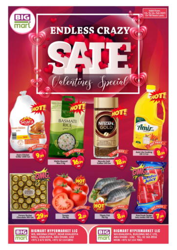 UAE - Abu Dhabi BIGmart offers in D4D Online. Khalidiyah, Abu Dhabi. . Till 16th February