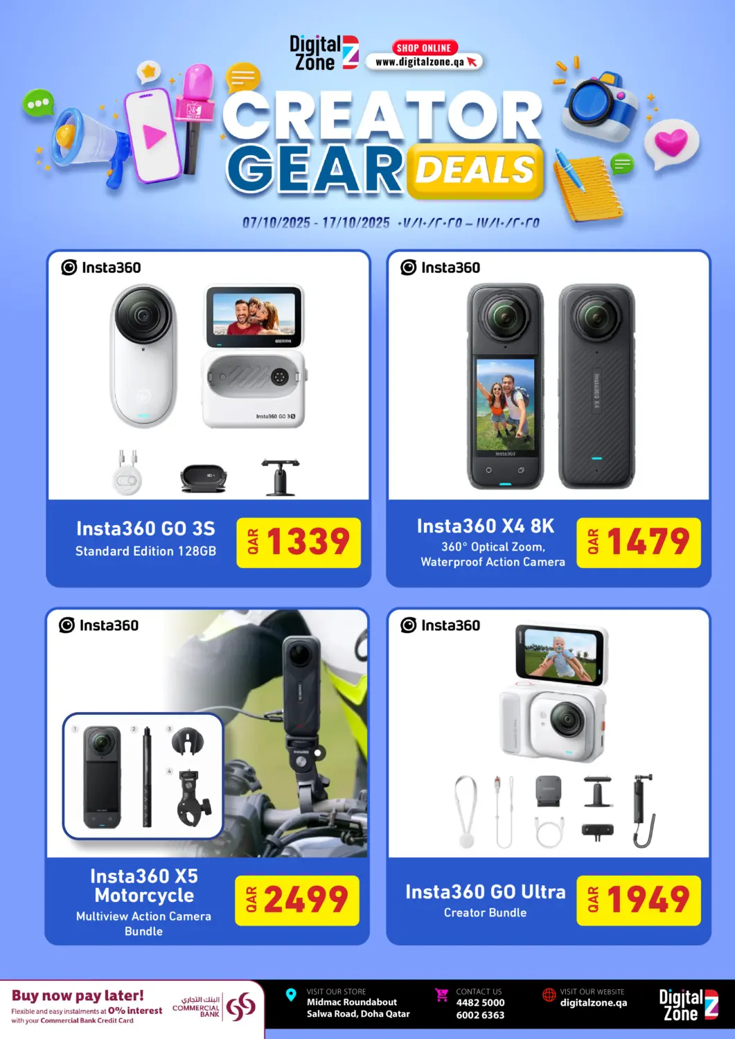 Qatar - Al Shamal Digital Zone Trading offers in D4D Online. Creator Gear Deals. . Till 17th October