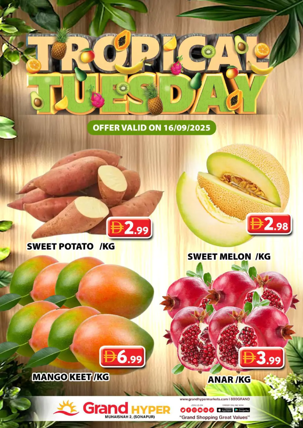UAE - Dubai Grand Hyper Market offers in D4D Online. Muhaisna - 2, (sonapur). . Only on 16th September