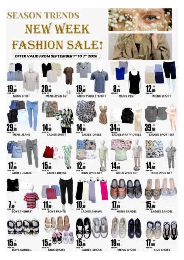 New Week Fashion Sale!
