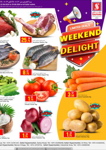 Qatar - Doha Safari Hypermarket offers in D4D Online. Weekend Delight. . Till 24th August