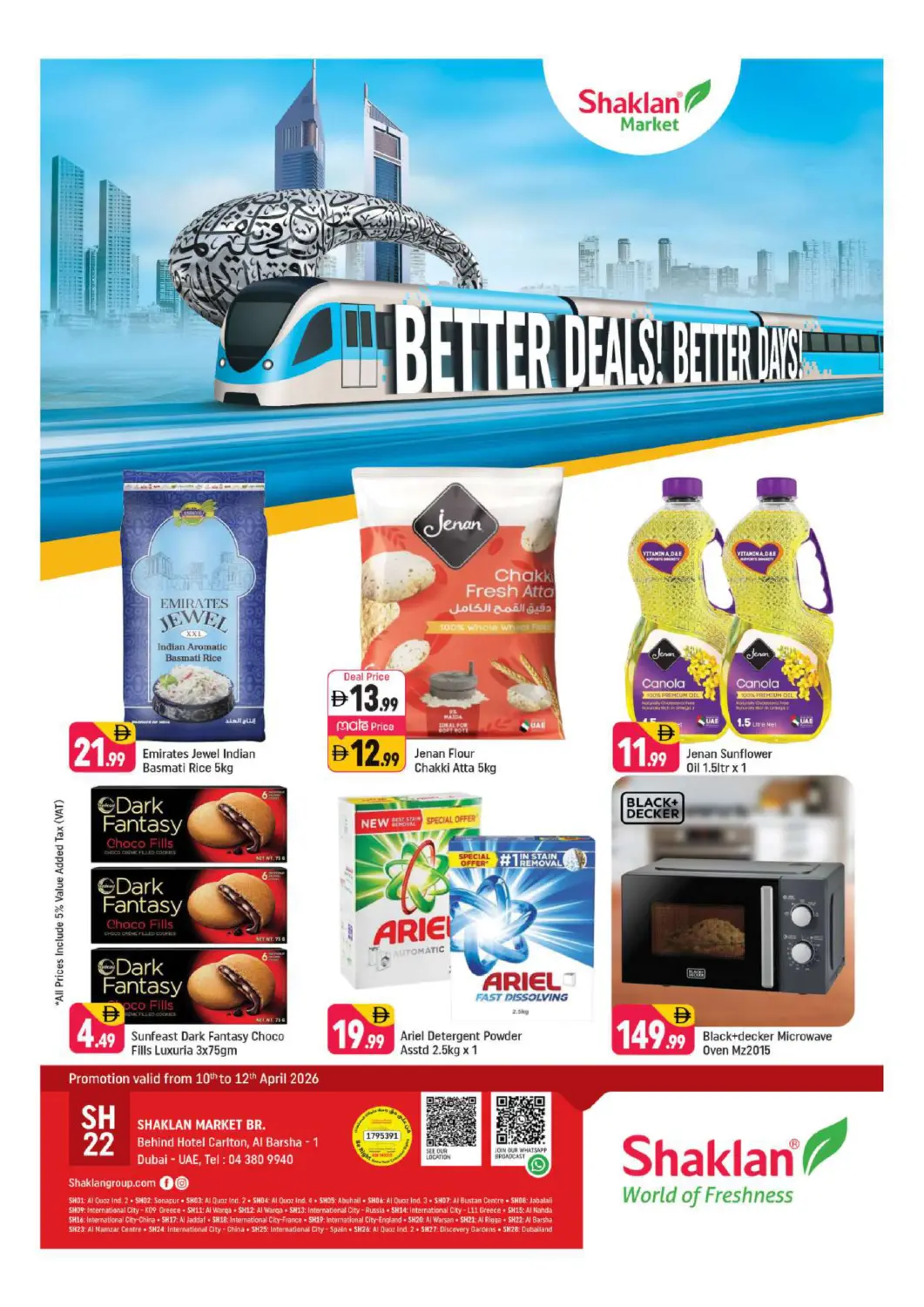 UAE - Dubai Shaklan  offers in D4D Online. Al Barsha 1 Dubai. . Till 12th April