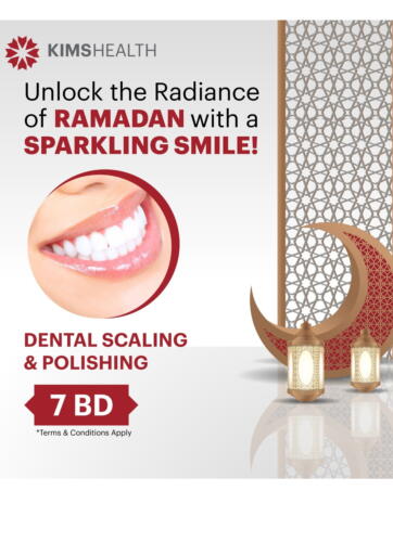 Bahrain KIMS Health Medical Center offers in D4D Online. Unlock The Radiance Of Ramadan Sparkling Smile. . Till 05th April