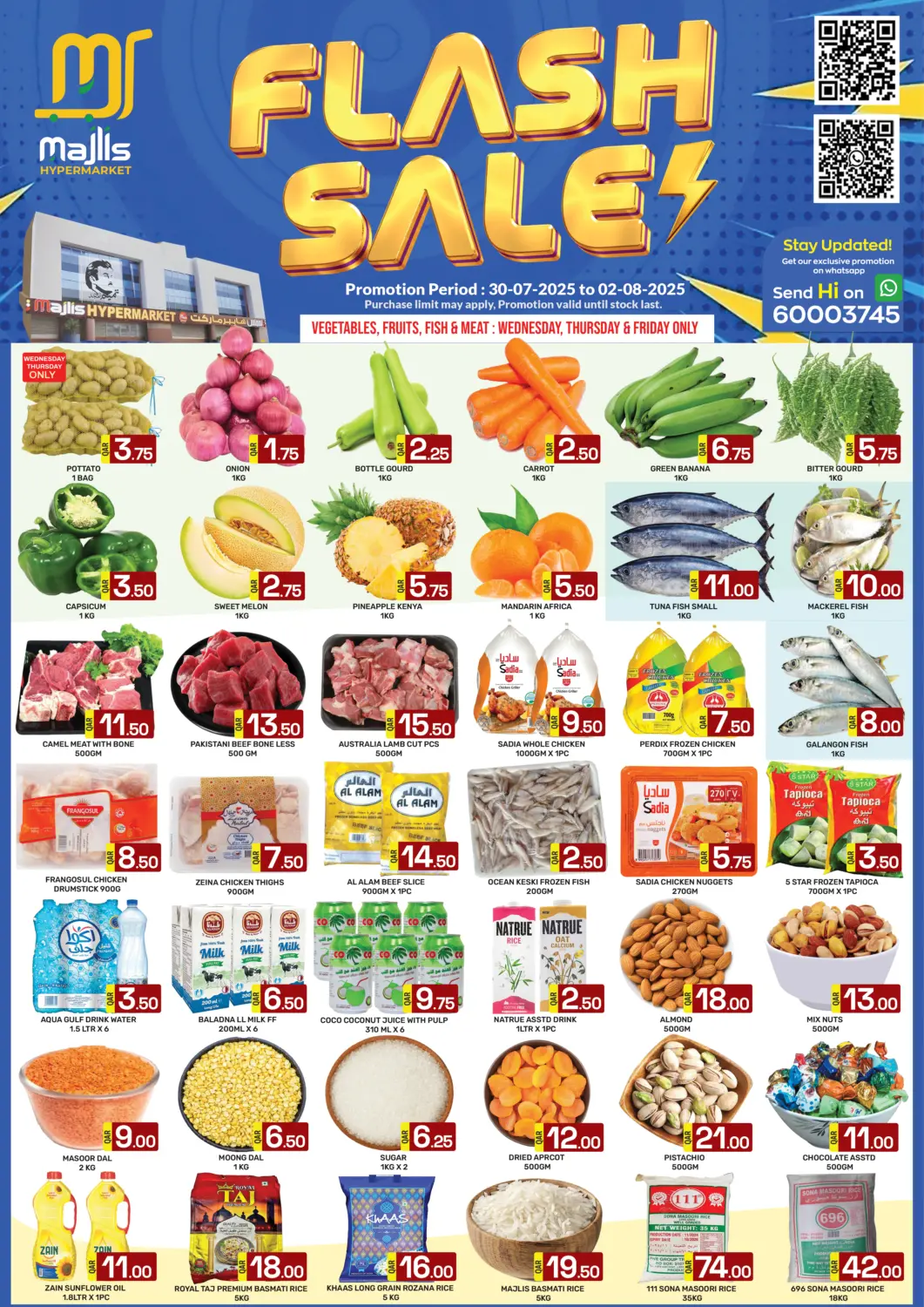 Qatar - Doha Majlis Hypermarket offers in D4D Online. Flash Sale. . Till 2nd August