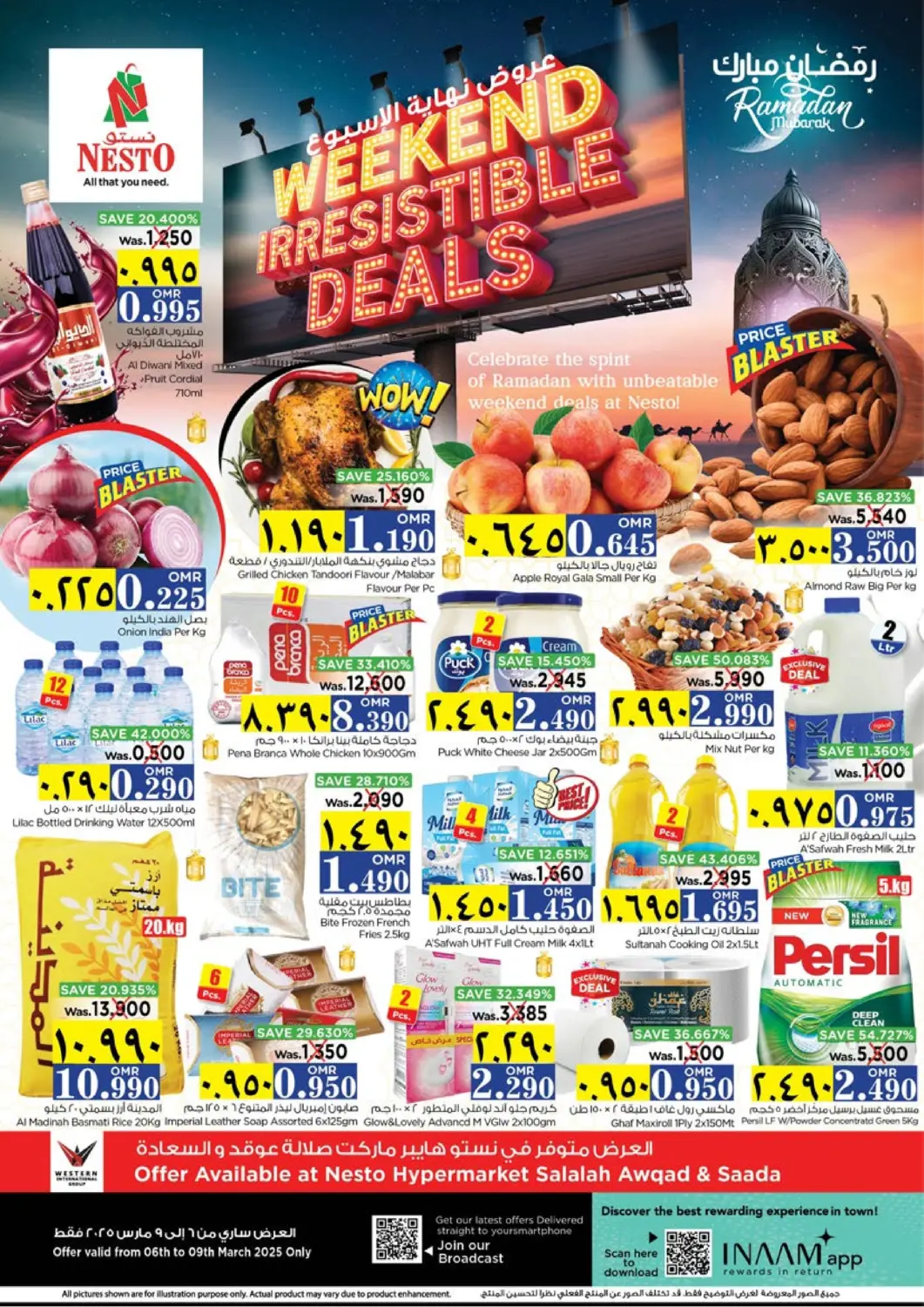 Oman - Salalah Nesto Hyper Market   offers in D4D Online. Weekend Irresistible Deals. . Till 9th March