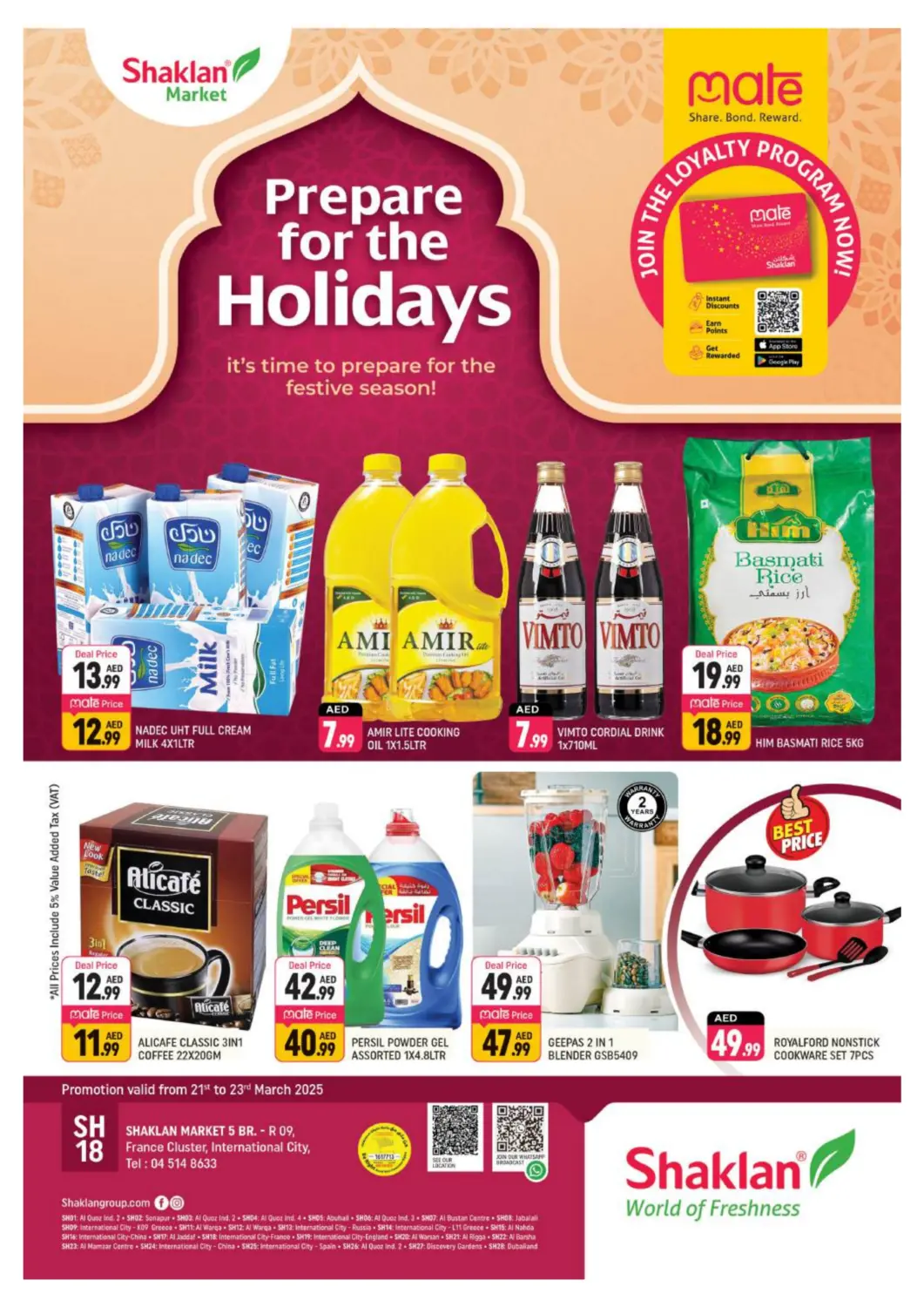 UAE - Dubai Shaklan  offers in D4D Online. R-09, France Cluster, IC, Dubai. . Till 23rd March