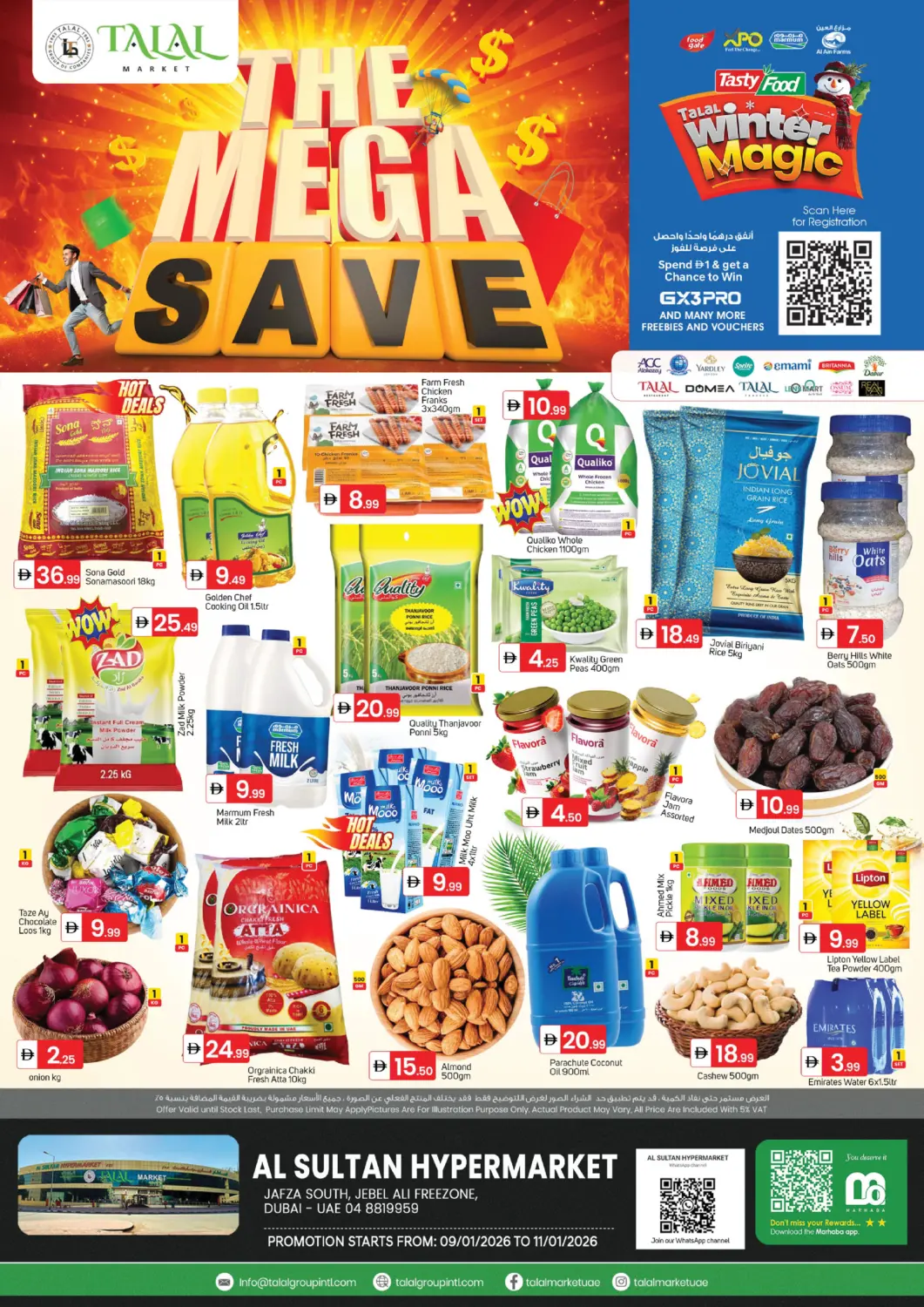 UAE - Dubai TALAL MARKET offers in D4D Online. Al Sultan Jabel Ali. . Till 11th January