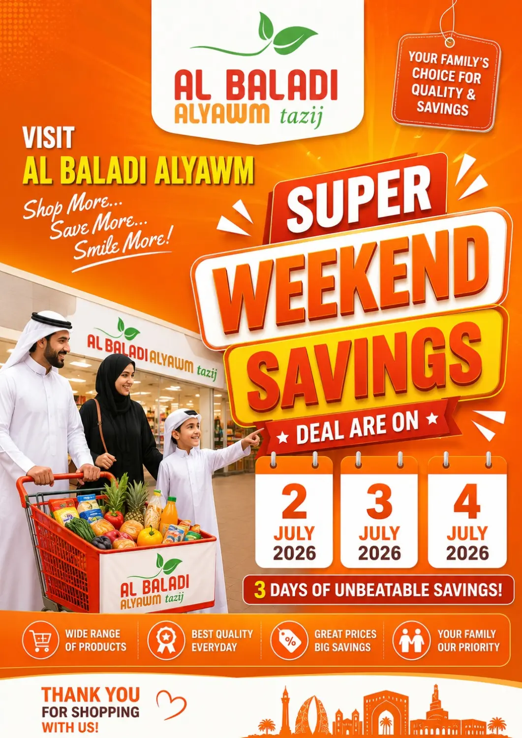 Qatar - Doha Al Baladi Al Yawm offers in D4D Online. Super Weekend Savings Deals. . Till 4th July
