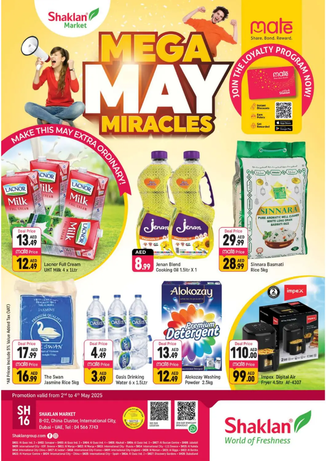 UAE - Dubai Shaklan  offers in D4D Online. B 02, China Cluster. . Till 4th May