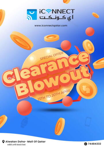 Qatar - Umm Salal iCONNECT  offers in D4D Online. Clearance Blowout. . Till 20th April
