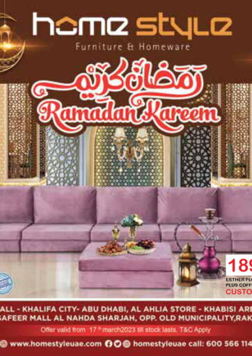 UAE - Abu Dhabi Home Style Furniture & Homeware offers in D4D Online. Ramadan Kareem. . Till 5th April