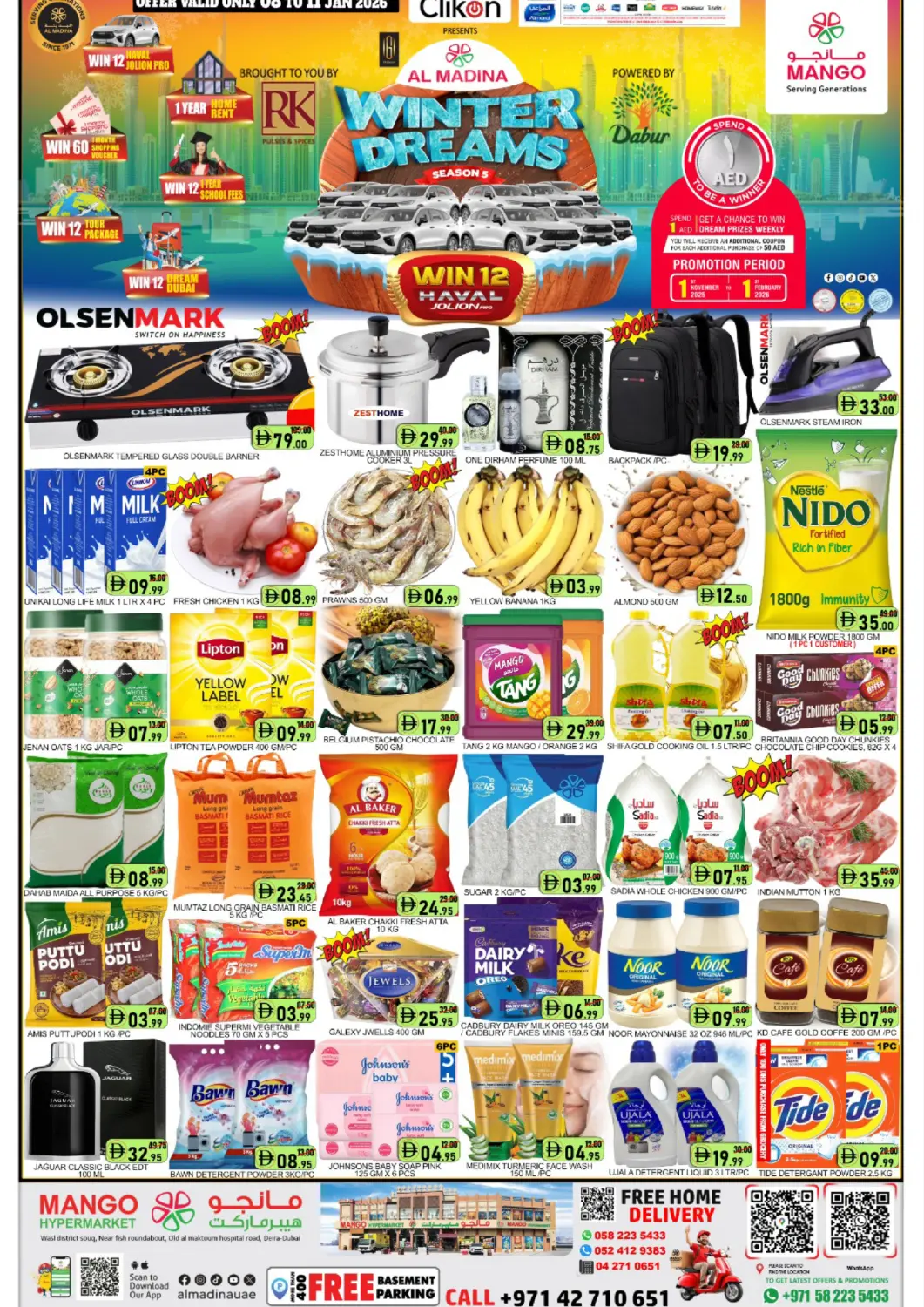 UAE - Dubai Mango Hypermarket LLC offers in D4D Online. Deira, Dubai. . Till 11th January