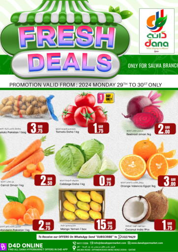 Qatar - Al-Shahaniya Dana Hypermarket offers in D4D Online. Fresh Deals @Salwa. . Till 30th April