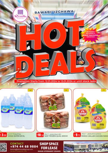 Qatar - Doha Rawabi Hypermarkets offers in D4D Online. Hot Deals. . Till 13th January