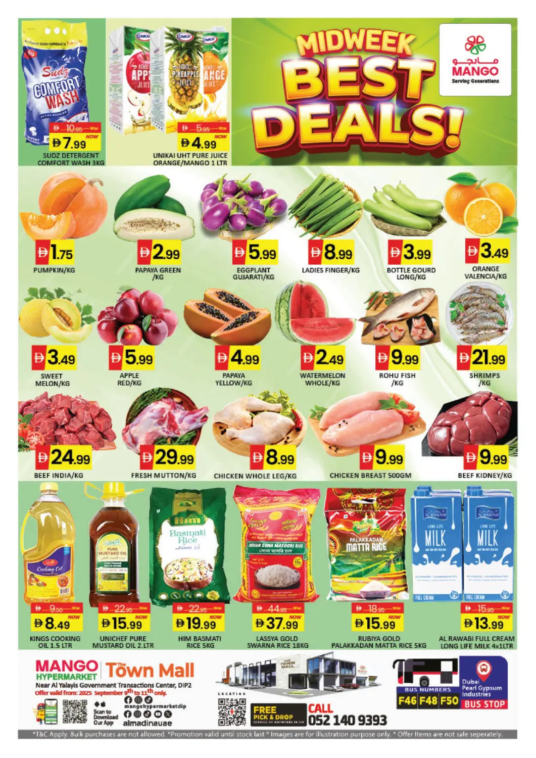 UAE - Dubai Mango Hypermarket LLC offers in D4D Online. DIP - Dubai. . Till 11th September