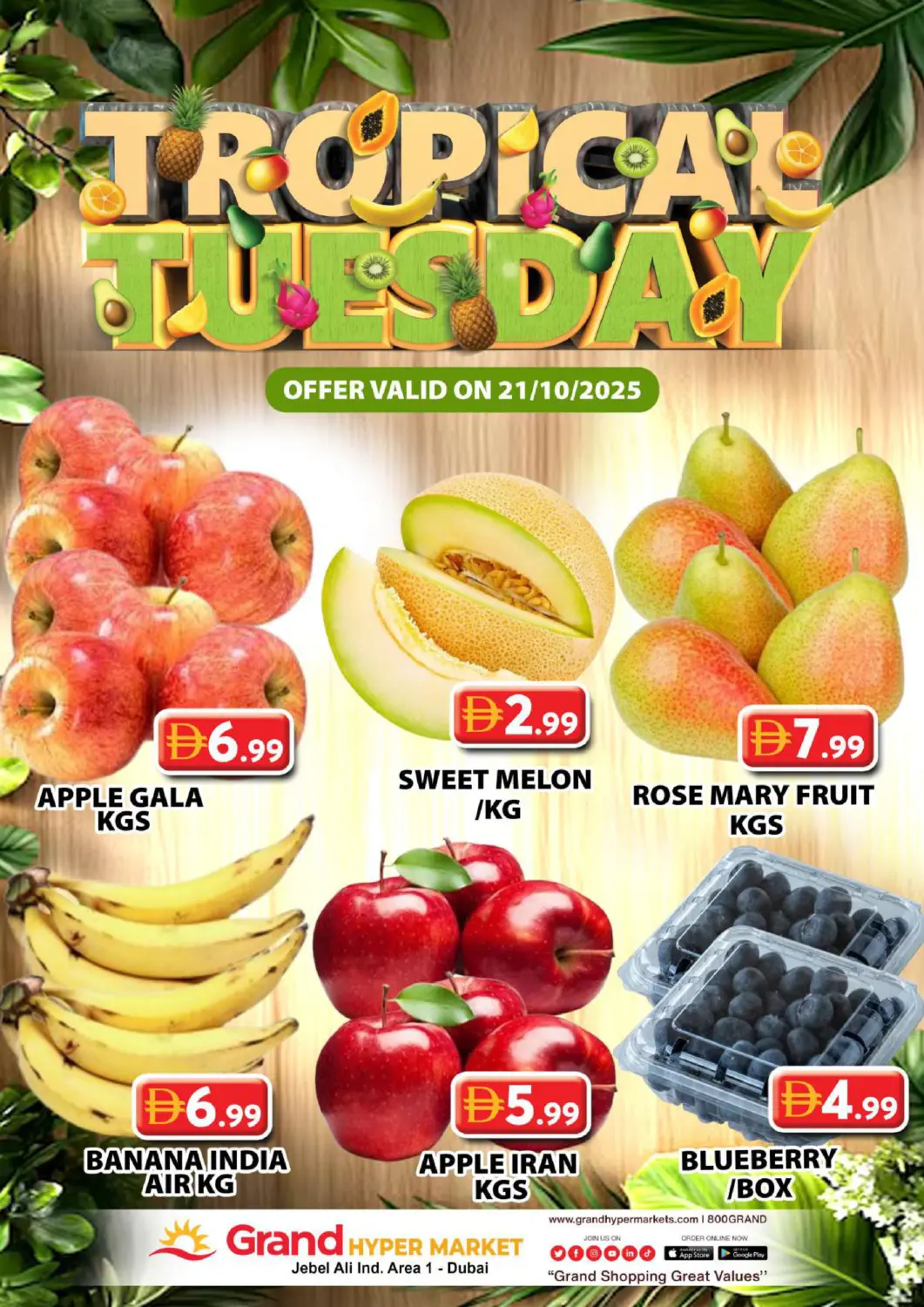 UAE - Dubai Grand Hyper Market offers in D4D Online. Jabel Ali Industrial Area, Dubai. . Only On 21st October
