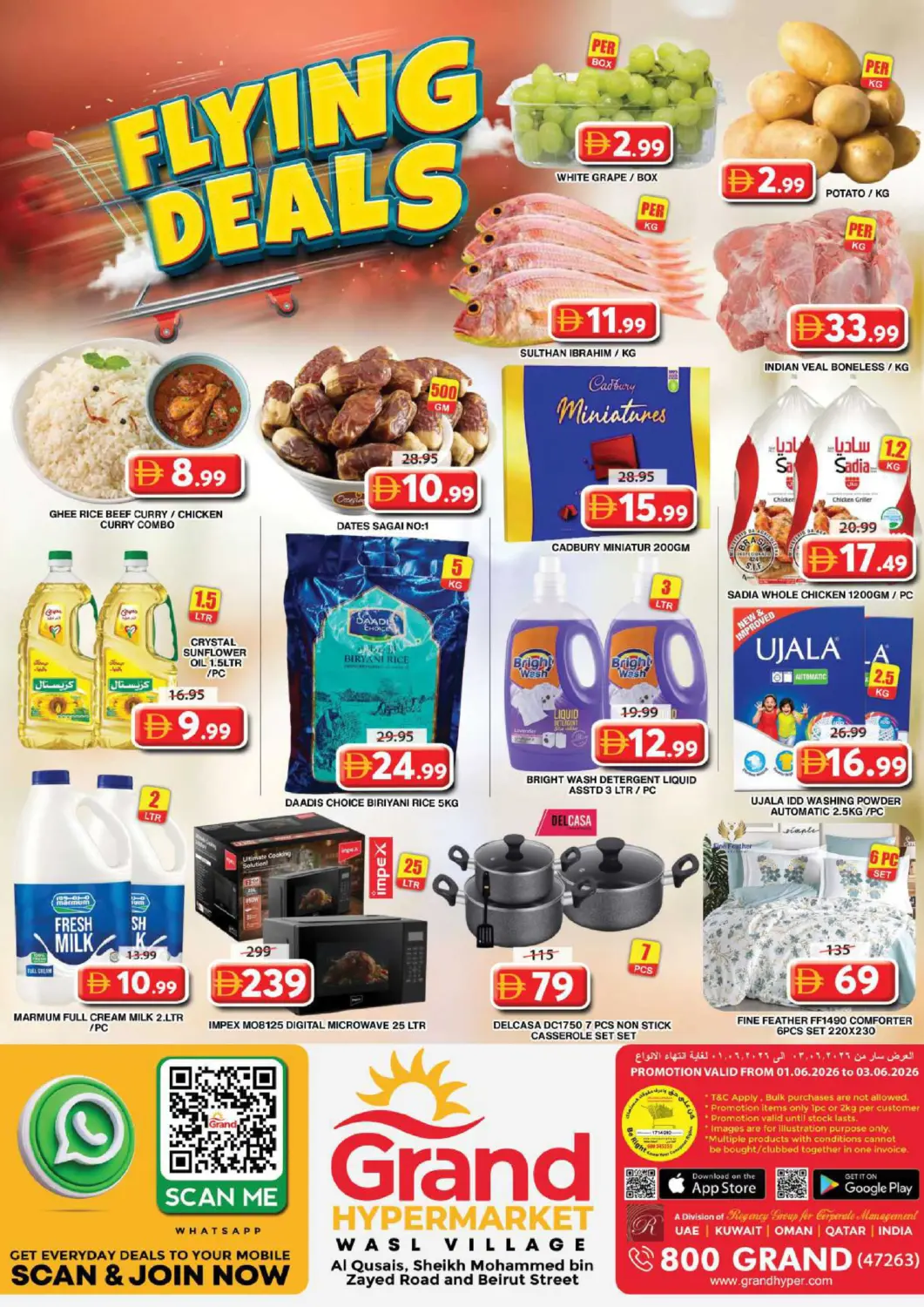 UAE - Dubai Grand Hyper Market offers in D4D Online. Wasl Village - Dubai. . Till 3rd June