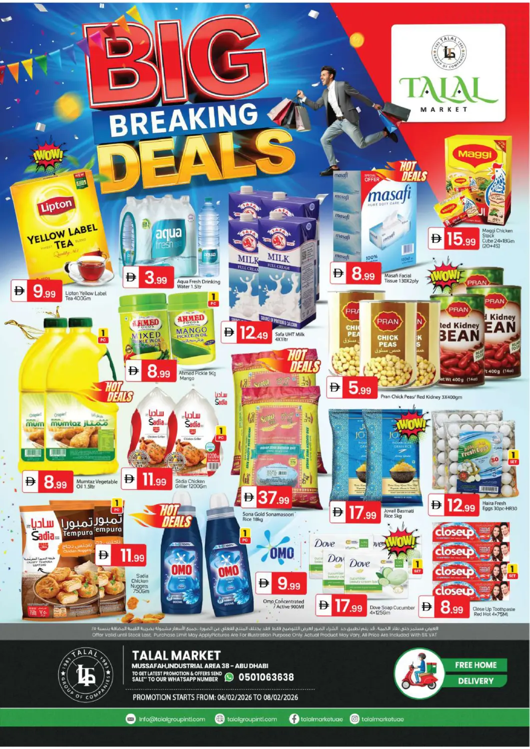 UAE - Abu Dhabi TALAL MARKET offers in D4D Online. Musaffah Industrial Area-38- Abu Dhabi. . Till 8th February