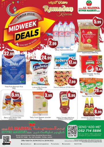 UAE - Sharjah / Ajman Ainas Al madina hypermarket offers in D4D Online. Midweek Deals. . Till 28th May