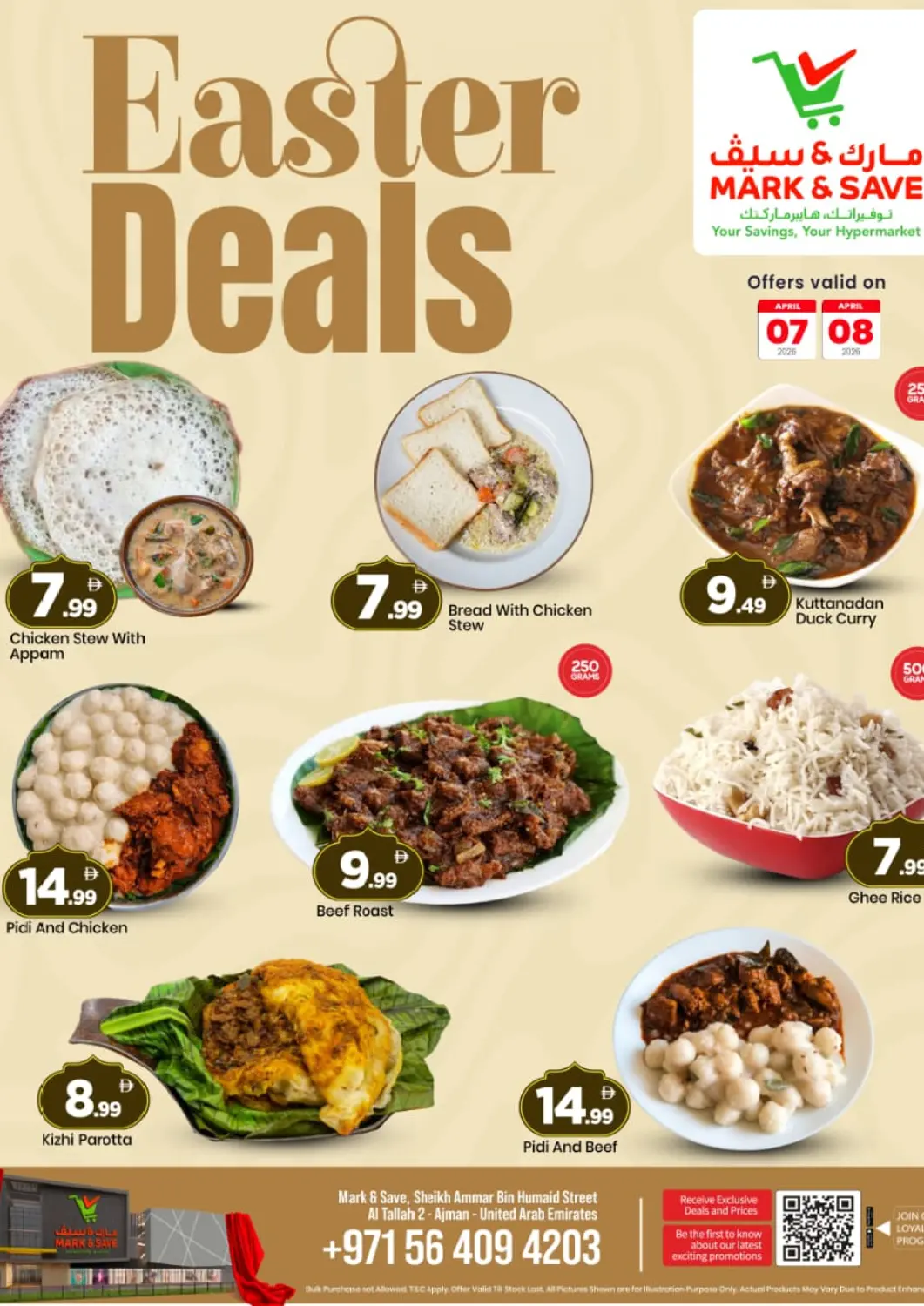 UAE - Sharjah / Ajman Mark & Save offers in D4D Online. Easter Deals. . Till 8th April