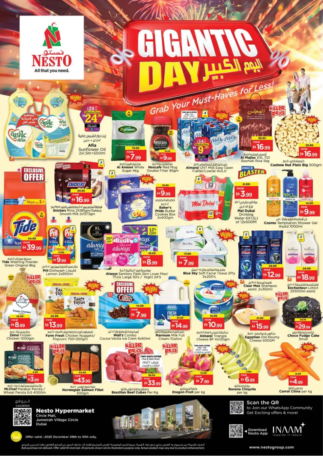 UAE - Dubai Nesto Hypermarket offers in D4D Online. Circle Mall,Jumairah Village Circle-Dubai. . Till 10th December
