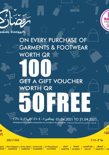 Qatar - Al Wakra Rawabi Hypermarkets offers in D4D Online. Ramadan Kareem. Ramadan Kareem Offers Are Available At Rawabi Hypermarkets.
Offers Are Valid Till 21st April.
Enjoy!
. Till 21st April