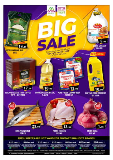 UAE - Abu Dhabi BIGmart offers in D4D Online. City Outlets @ Abudhabi. . Till 29th January