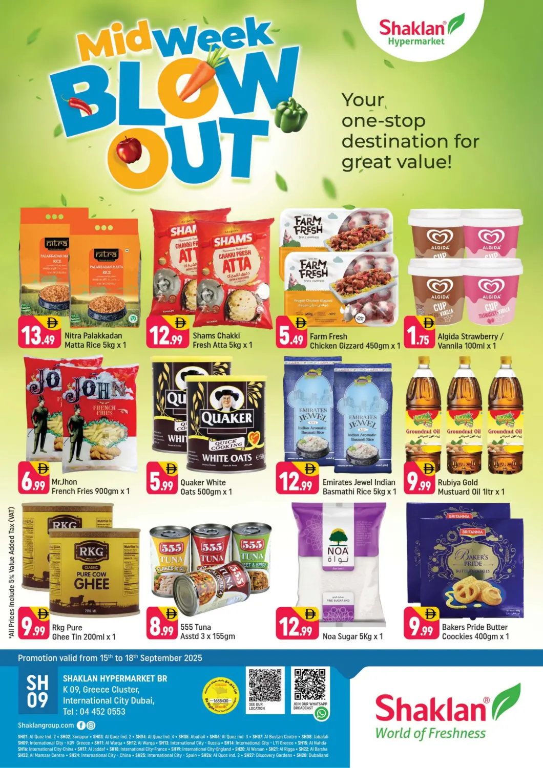 UAE - Dubai Shaklan  offers in D4D Online. K-09,Greece Cluster,IC,Dubai. . Till 18th September