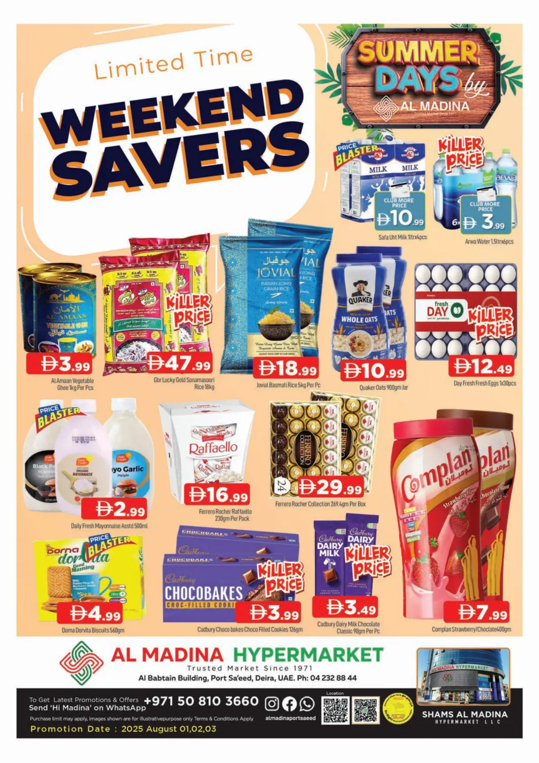 UAE - Dubai AL MADINA (Dubai) offers in D4D Online. AL MADINA PORT SAEED. . Till 3rd August