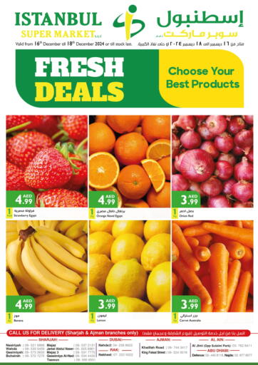 UAE - Ras al Khaimah Istanbul Supermarket offers in D4D Online. Fresh Deals. . Till 18th December