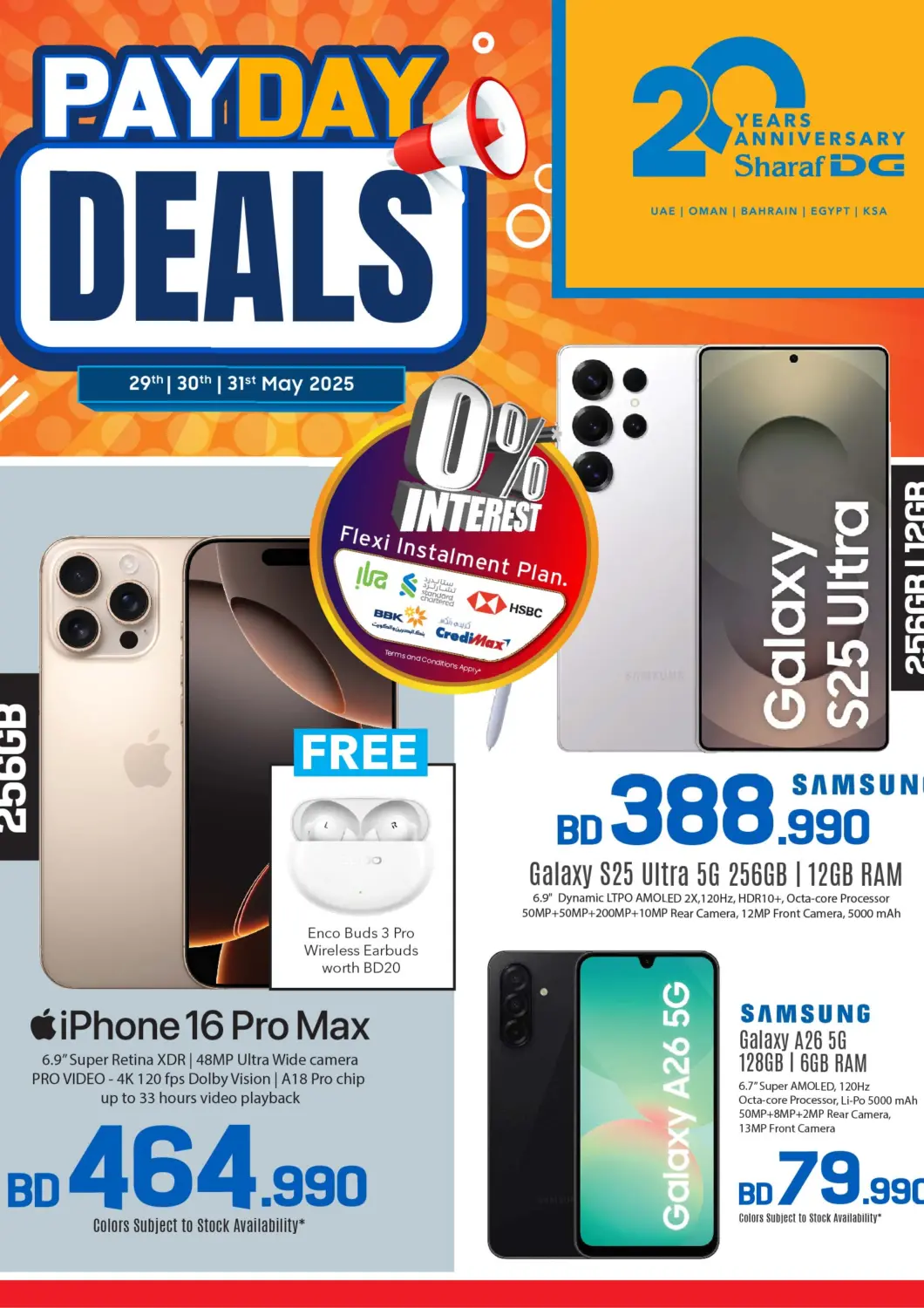 Bahrain Sharaf DG offers in D4D Online. PAYDAY SALE! 🤑 @ Sharaf DG!!! - 3 Day's Offer. . Till 31st May