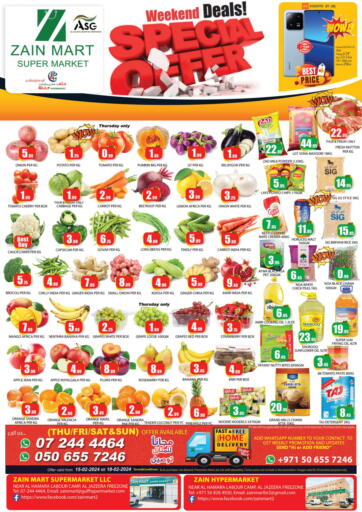 UAE - Ras al Khaimah Zain Mart Supermarket offers in D4D Online. Special Offer. . TIll 18th February