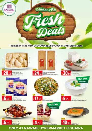 Qatar - Al-Shahaniya Rawabi Hypermarkets offers in D4D Online. Fresh Deals @ Izghawa. . Till 9th July