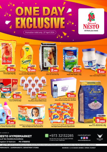 Bahrain NESTO  offers in D4D Online. One Day Exclusive. . Only On 21st April